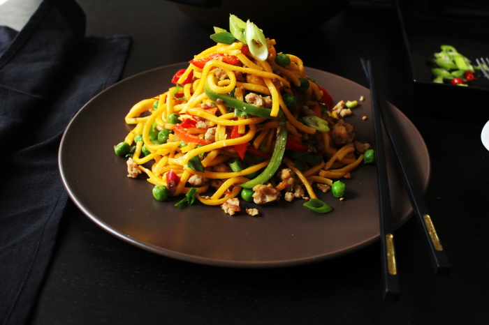 curried chicken noodles