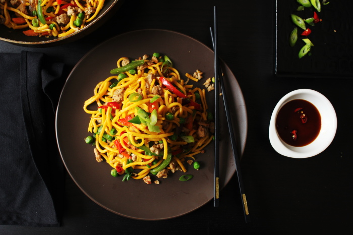 curried chicken noodles