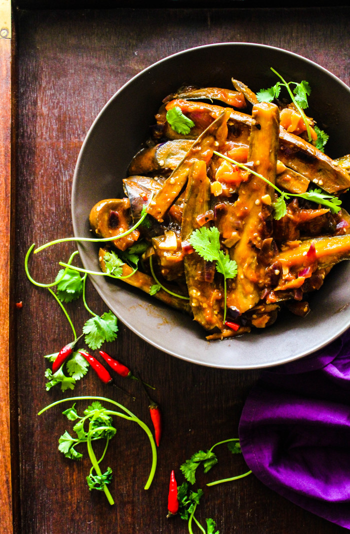 spicy asian eggplant curry