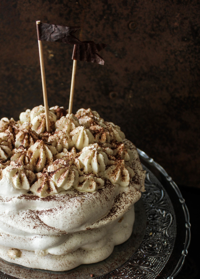 Irish cream pavlova