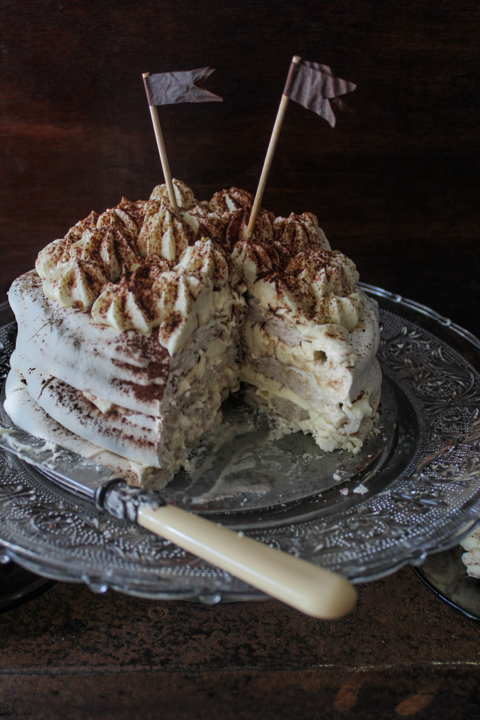 Irish cream pavlova