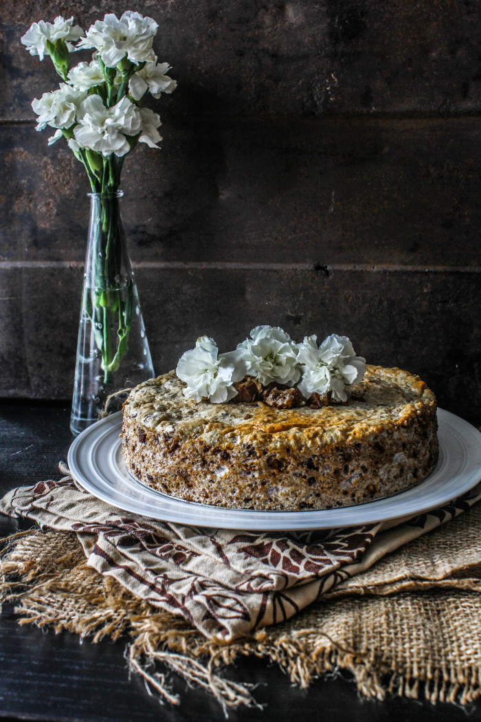 flourless snickers torte