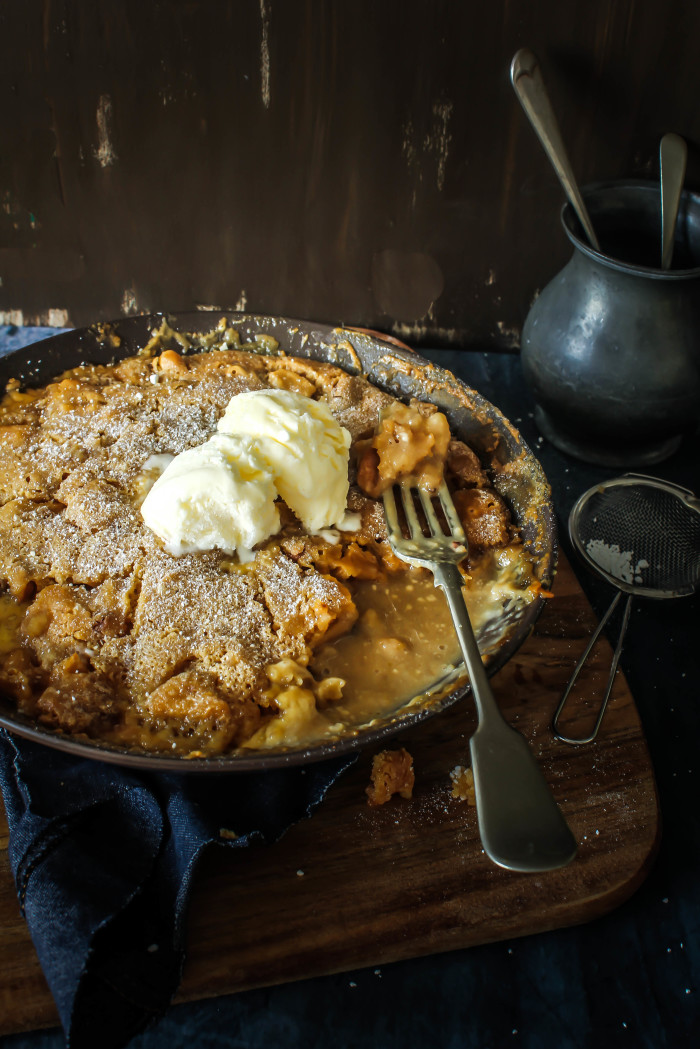 caramel toffee apple self saucing pudding