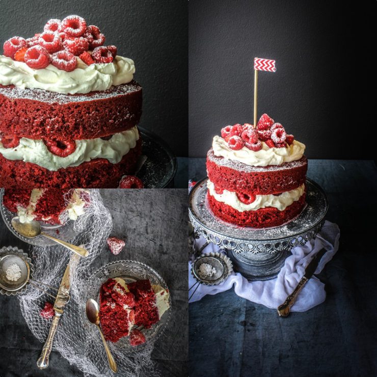 Red-Velvet-Cake-with-Raspberries-And-Cream