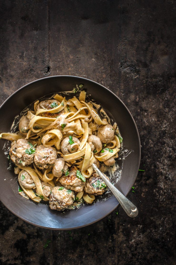 chicken-meatball-stroganoff