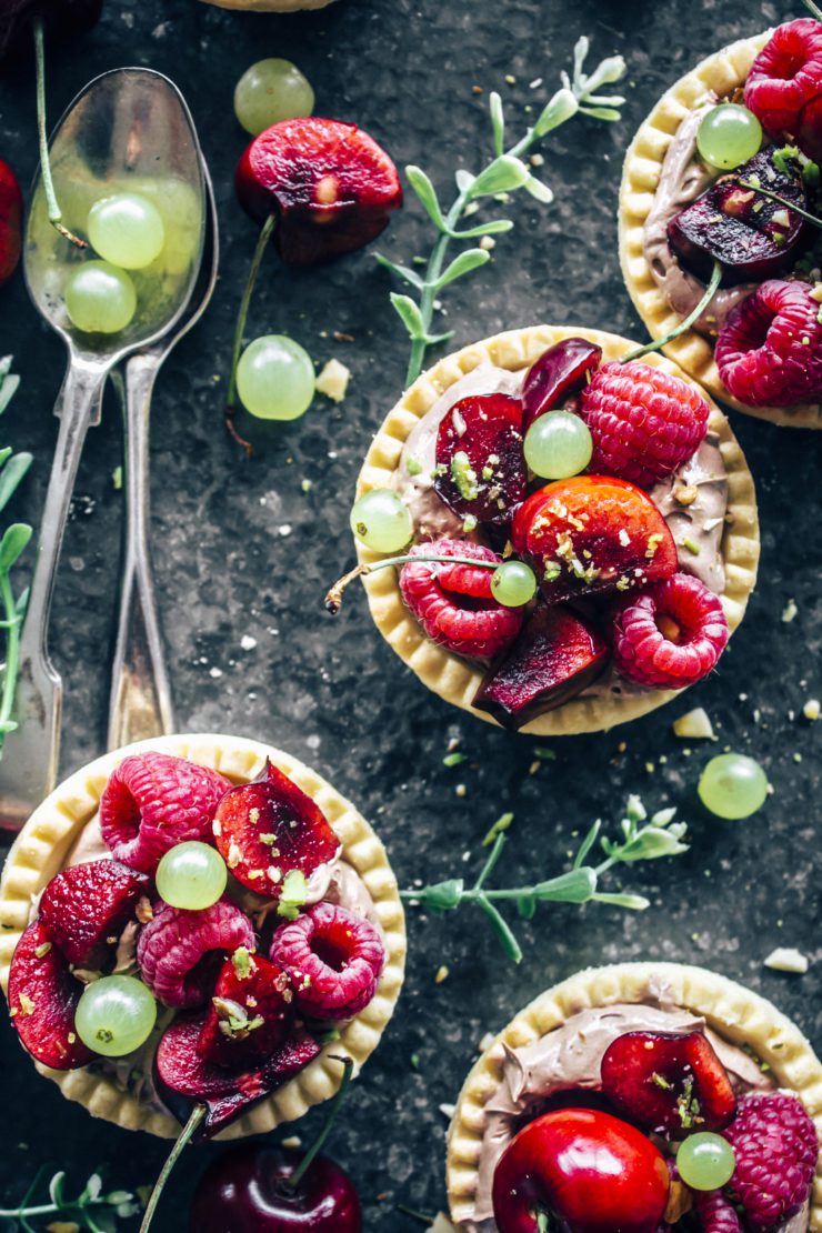 Chocolate Cream Tartlets