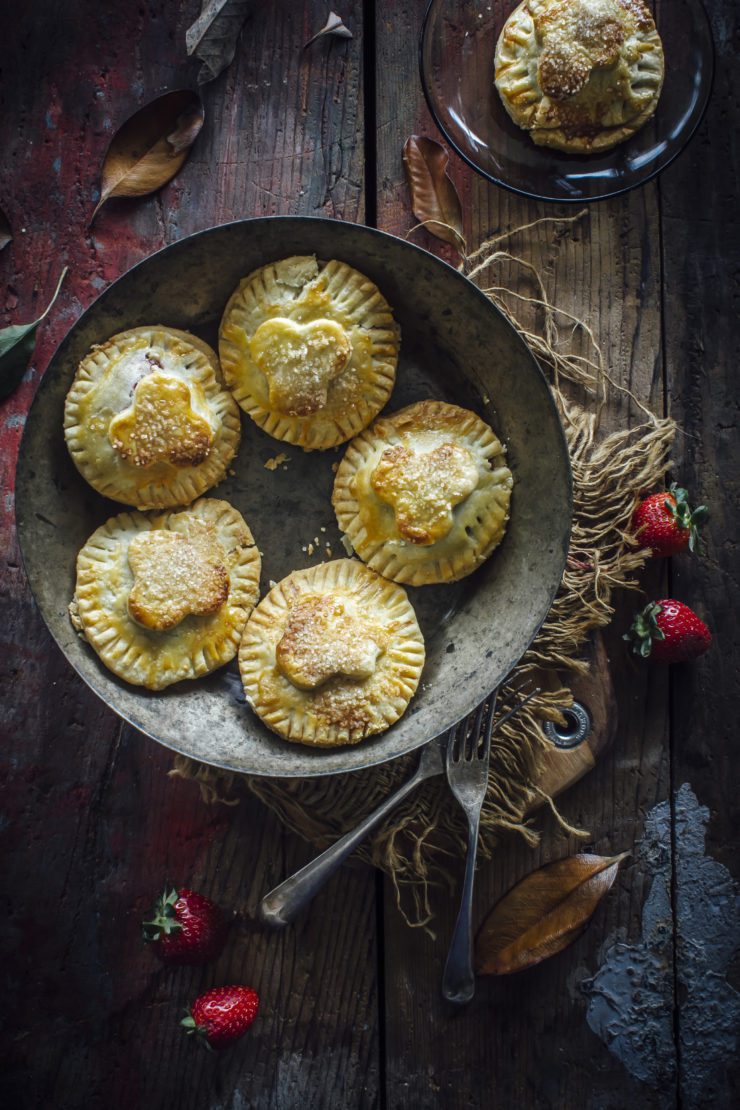 strawberry and apple hand pies