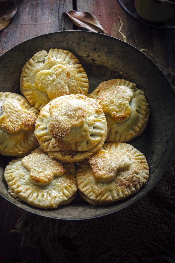 strawberry and apple hand pies