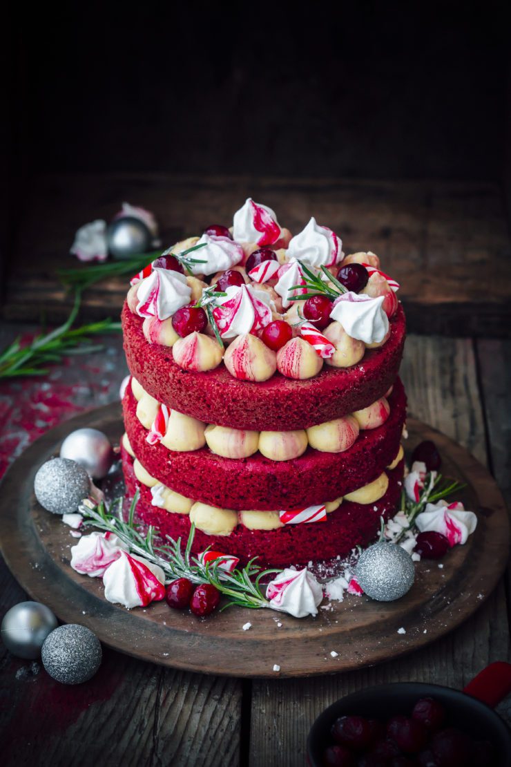 Red Velvet Christmas Cake With CSR Sugar