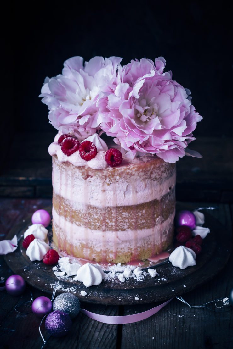 Raspberry and Rosewater Cake with Bulla Whipping Cream