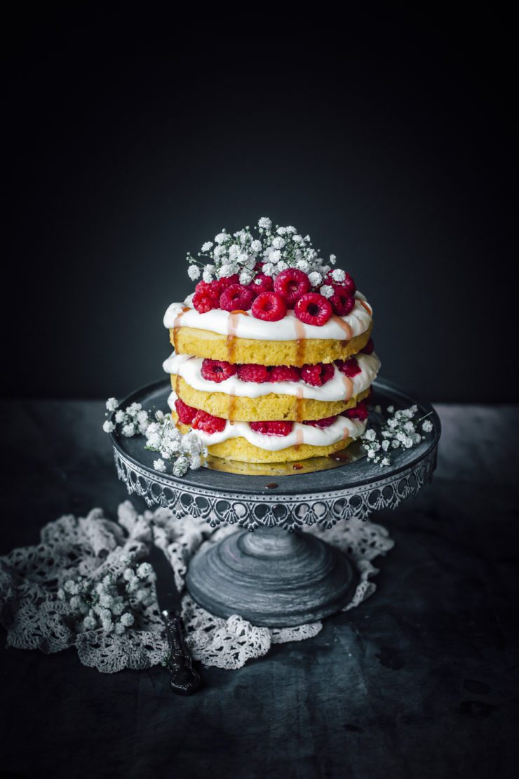 Coconut And Raspberry cake