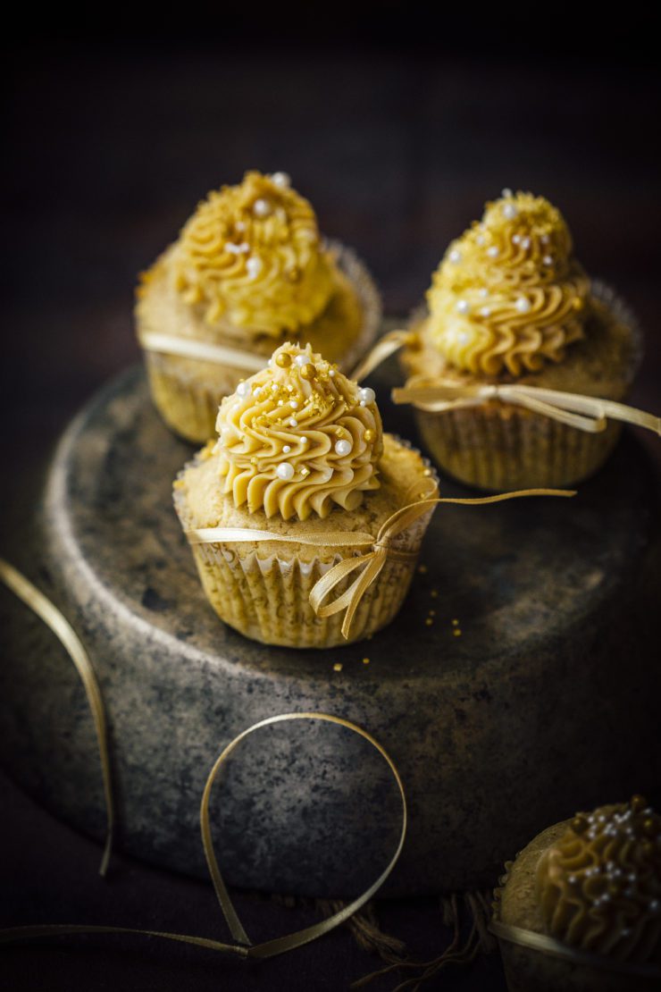Caramel Cupcakes Aka Golden Cupcakes for Mother’s Day
