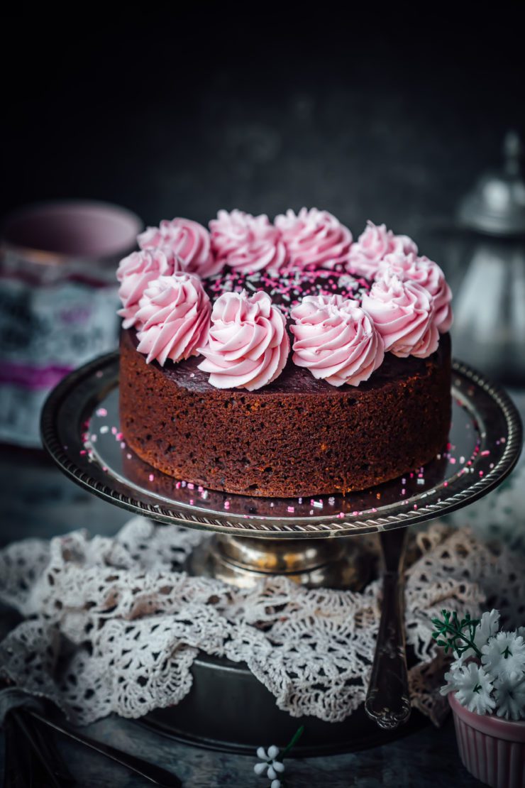 beet and chocolate cake