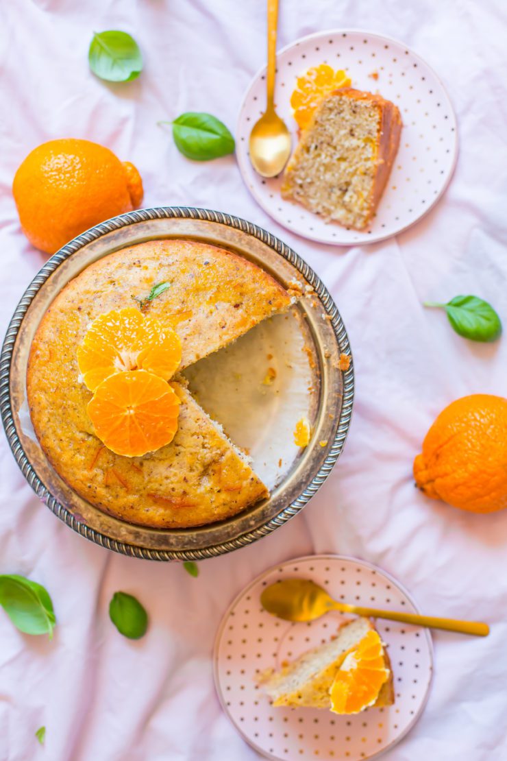 Mandarin and Hazelnut Cake