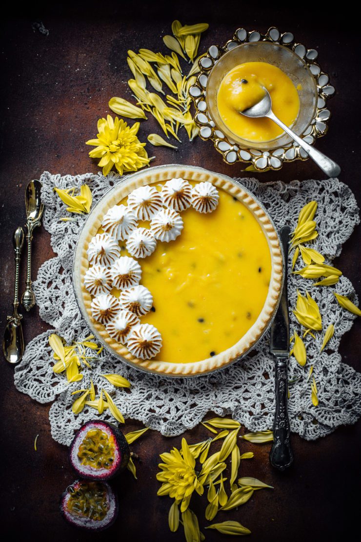 passionfruit curd tart