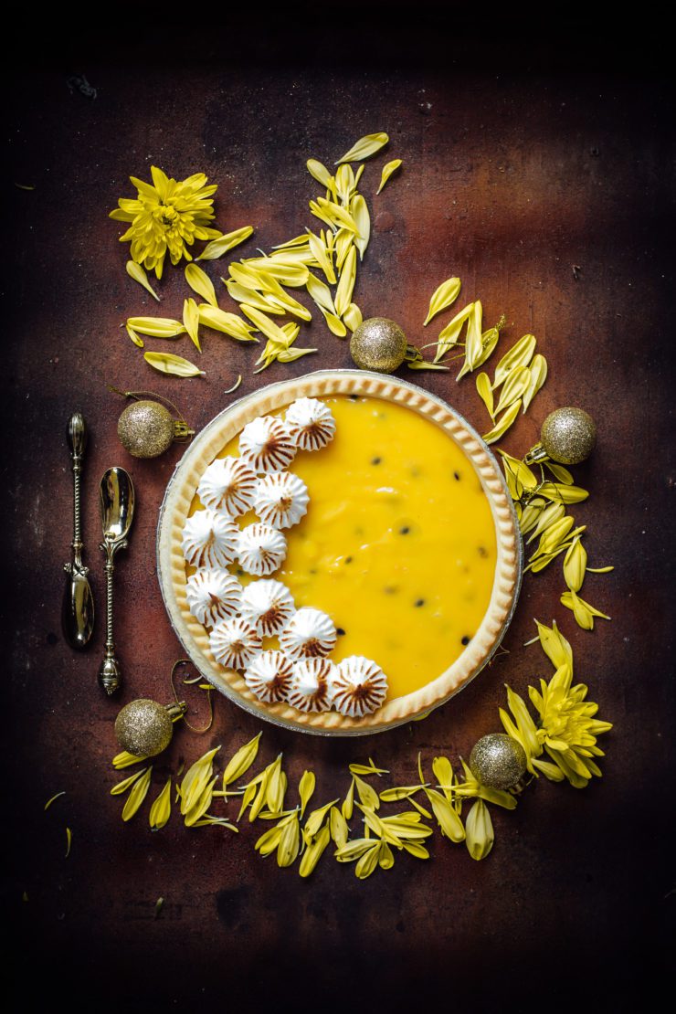 passionfruit curd tart