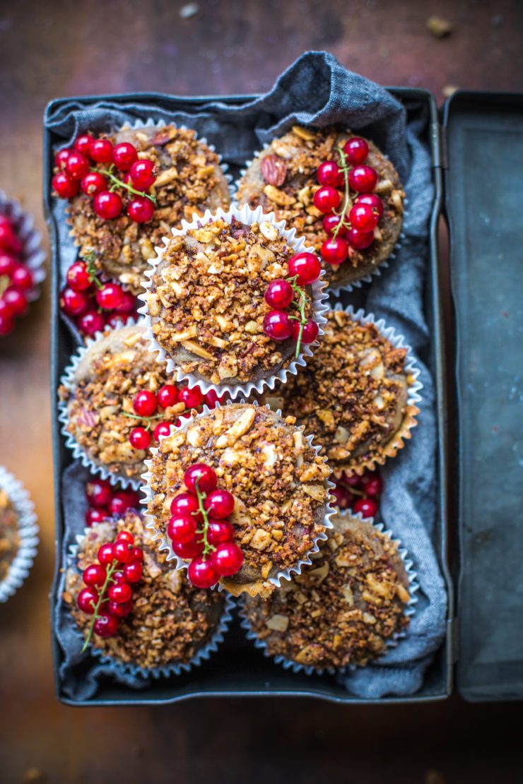 Berry and Hazelnut Streusel Muffins