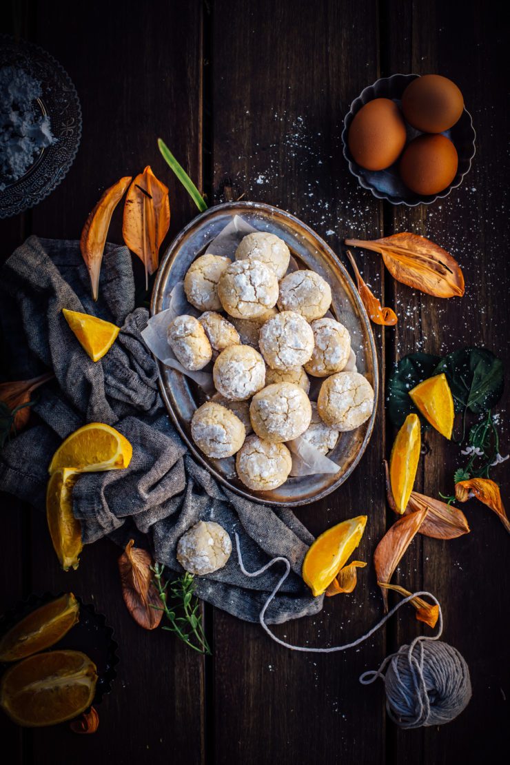 orange amaretti cookies