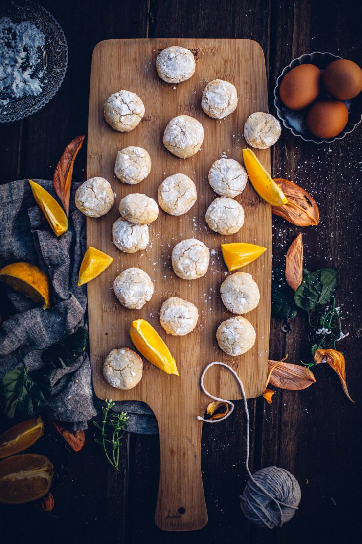 orange amaretti cookies