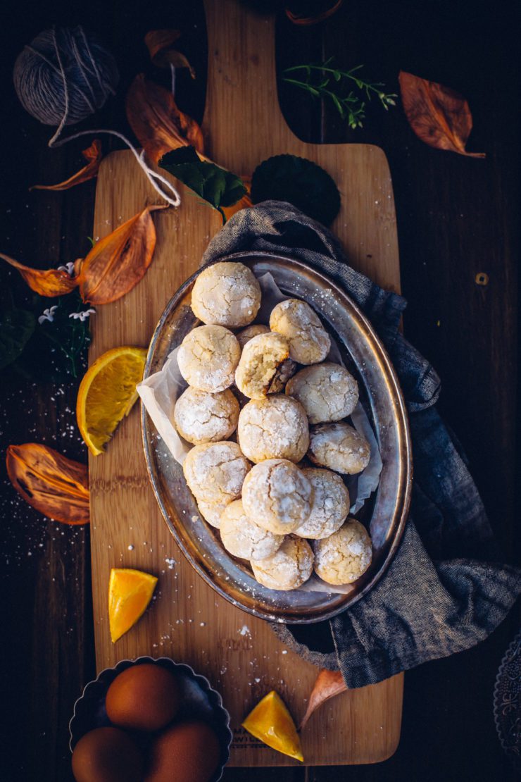 orange amaretti cookies