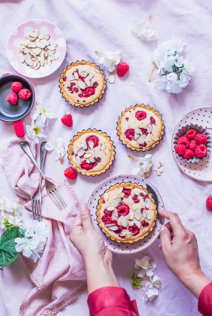 raspberry frangipane tart