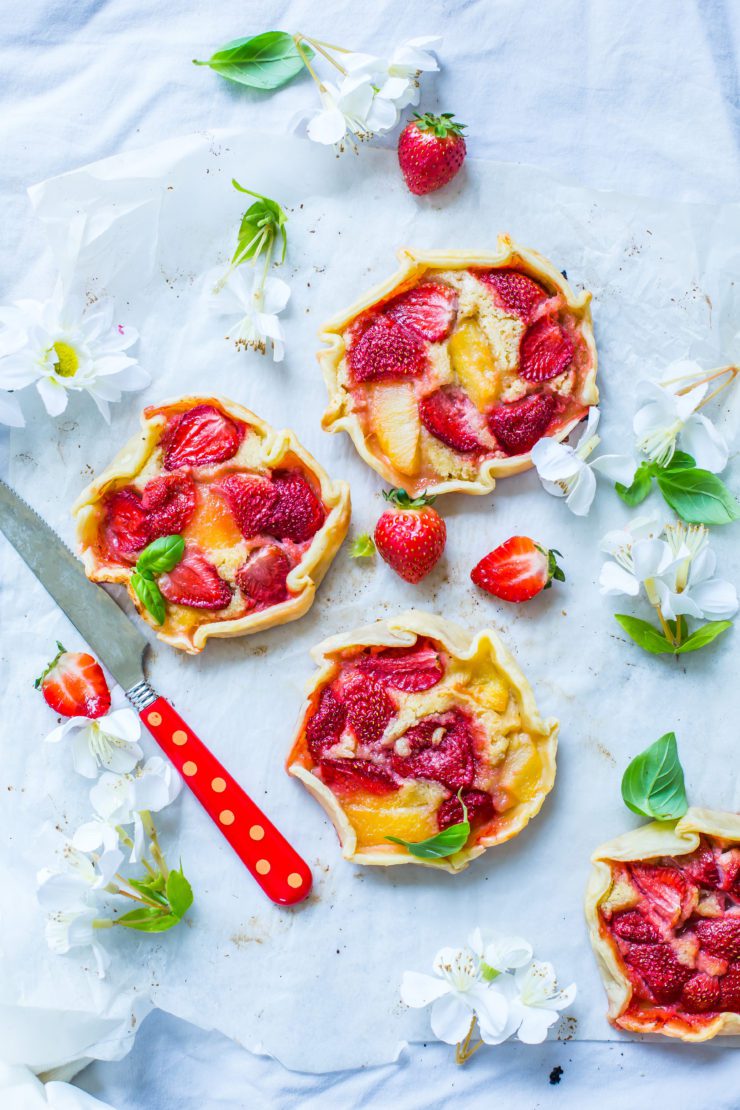 Strawberry and Apple Frangipane Galettes