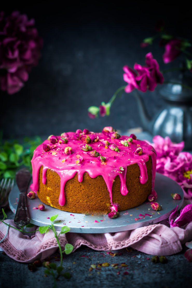 Rosewater and Coconut Cake
