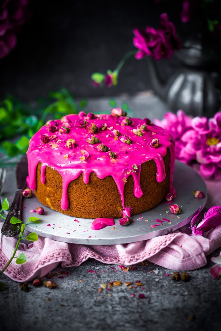 Rosewater and Coconut Cake