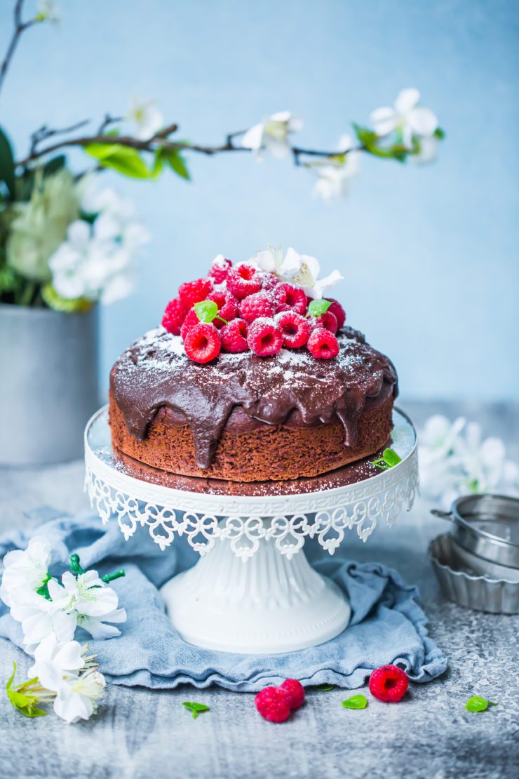 eggless chocolate and coconut cake