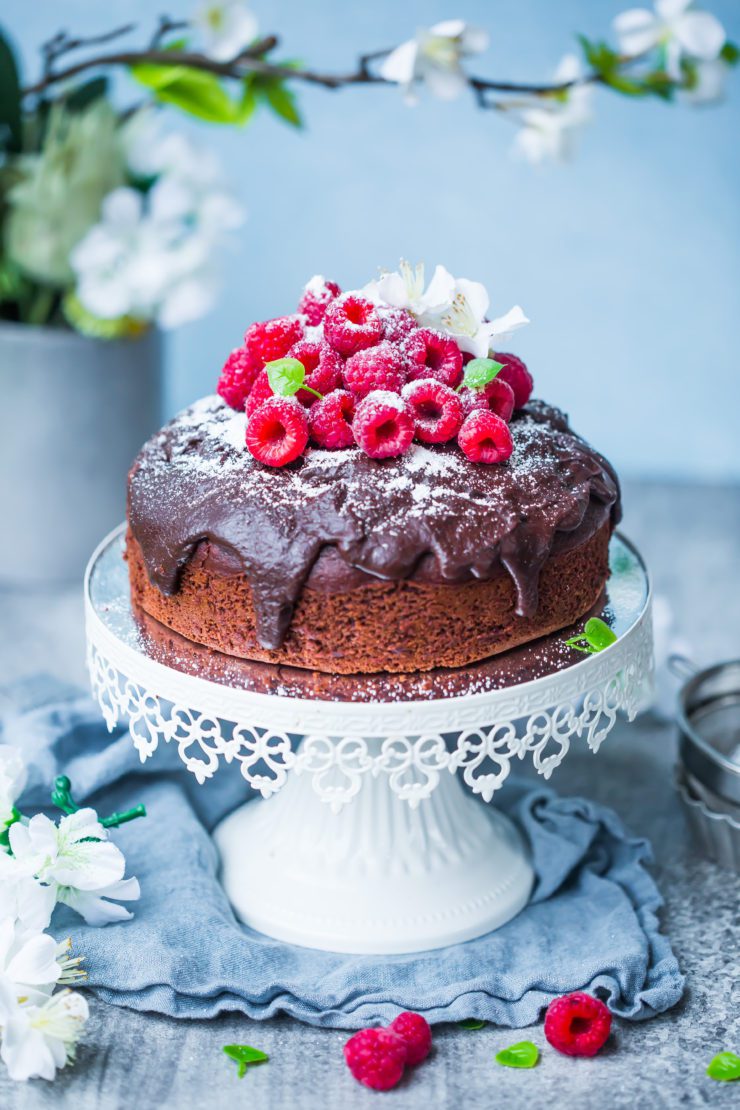 eggless chocolate and coconut cake