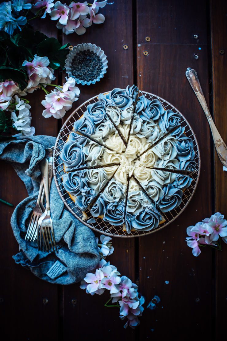 Black Sesame Swirl Cake