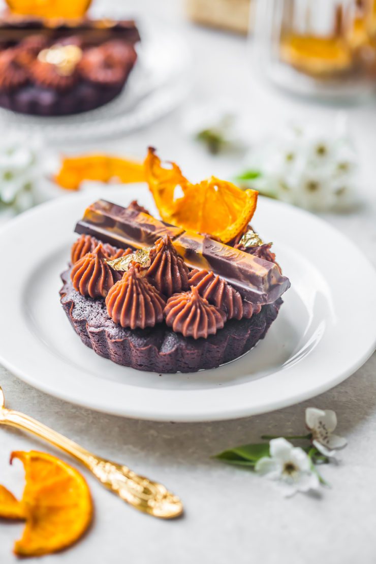 Orange KitKat Brownie Cakes