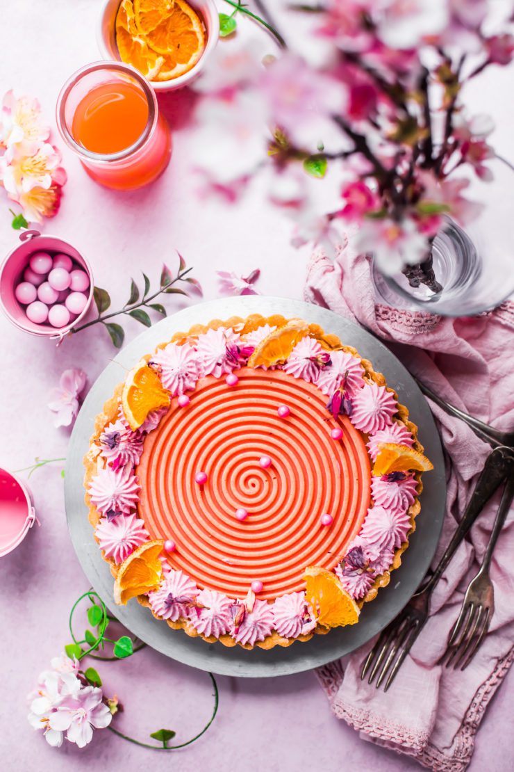 Grapefruit and Orange Tart