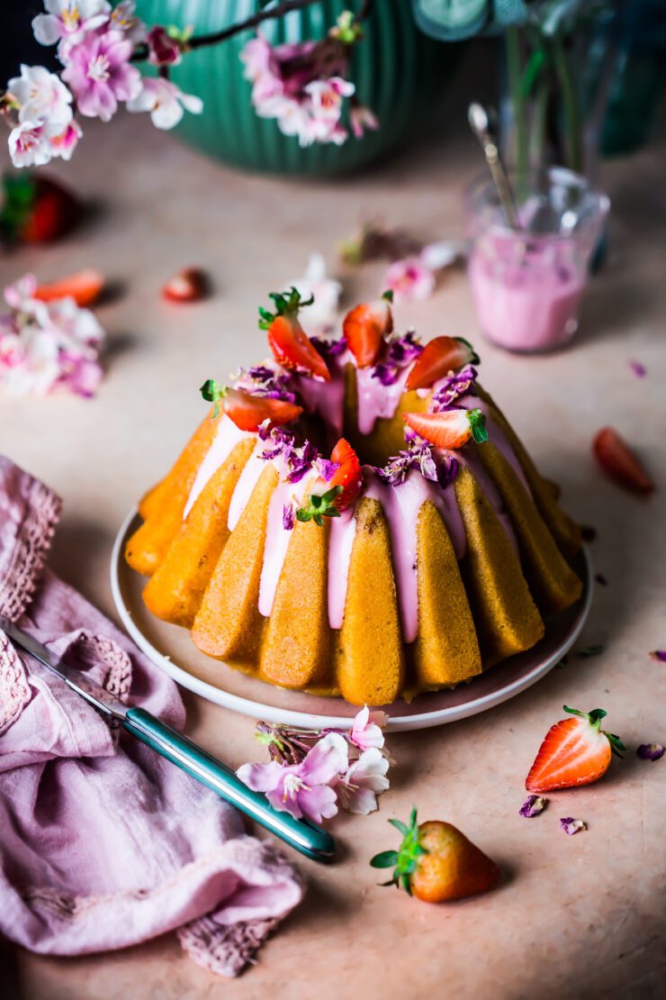 Strawberry and Cardamom Cake