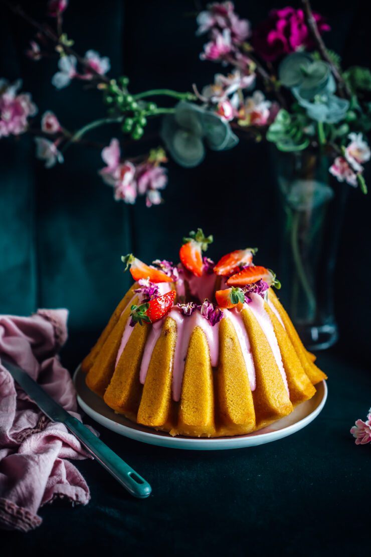 Strawberry and Cardamom Cake