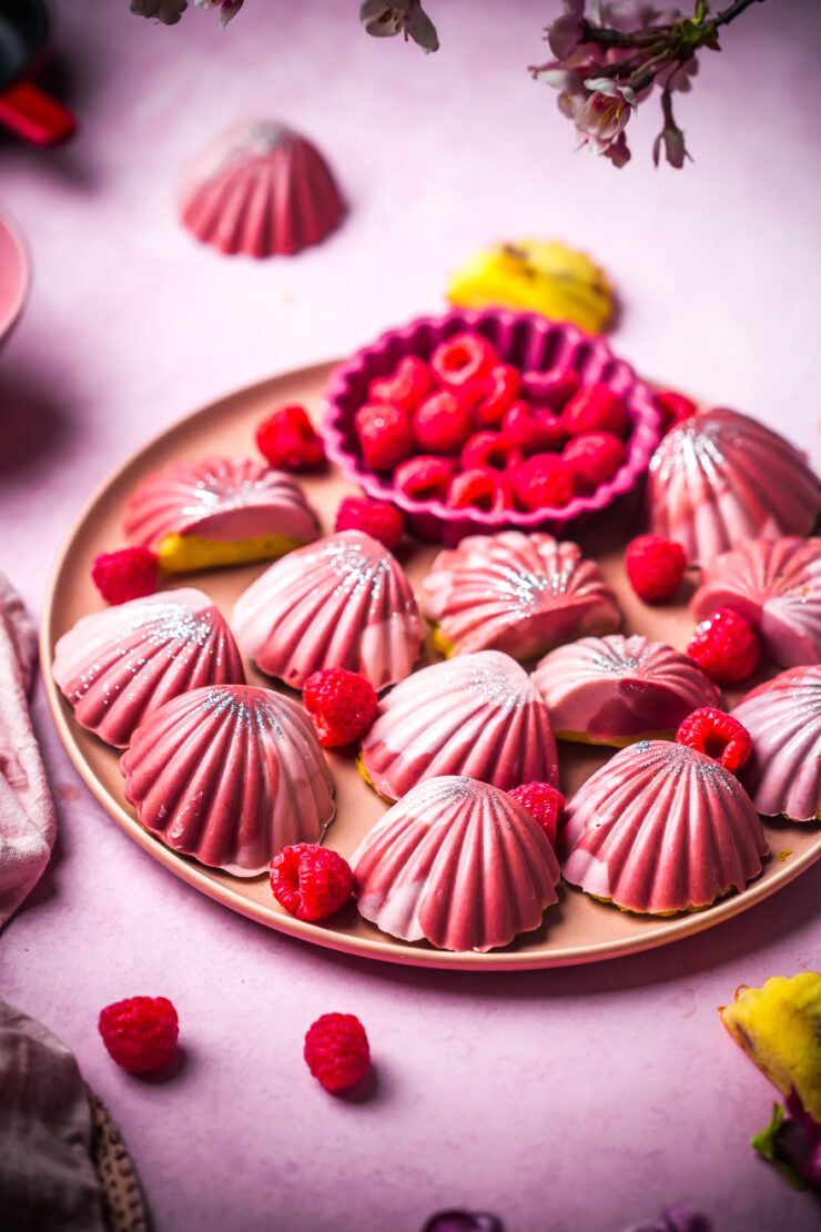 Vanilla and Raspberry Madeleines