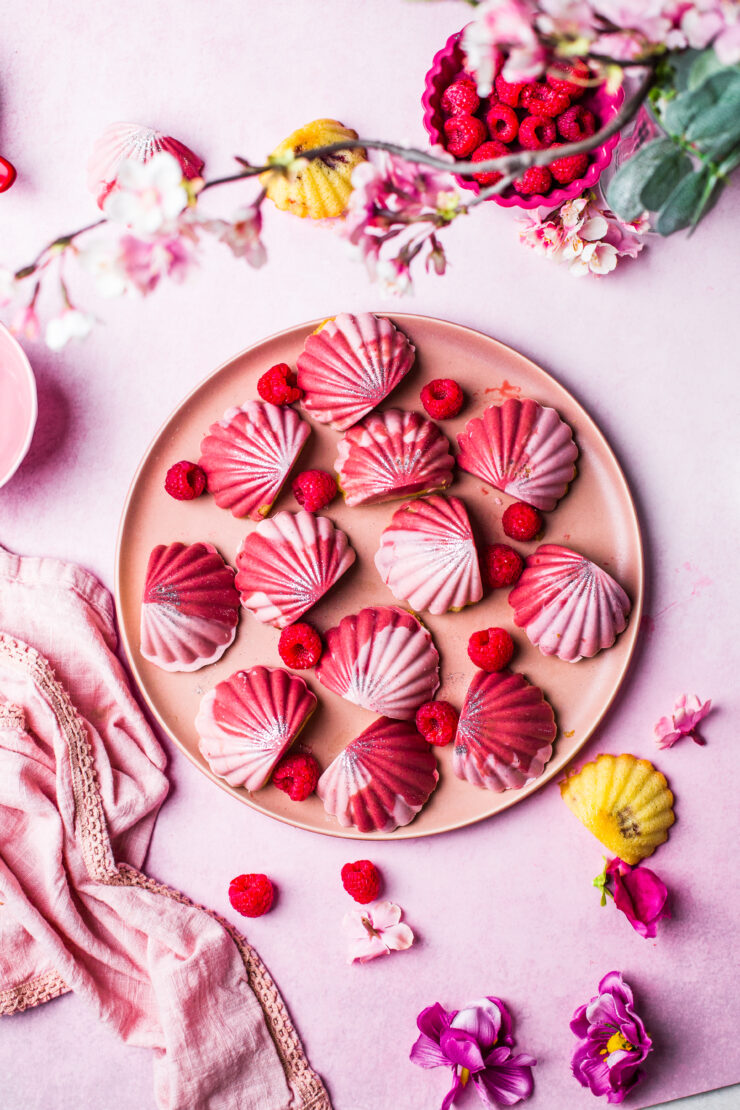 Vanilla and Raspberry Madeleines