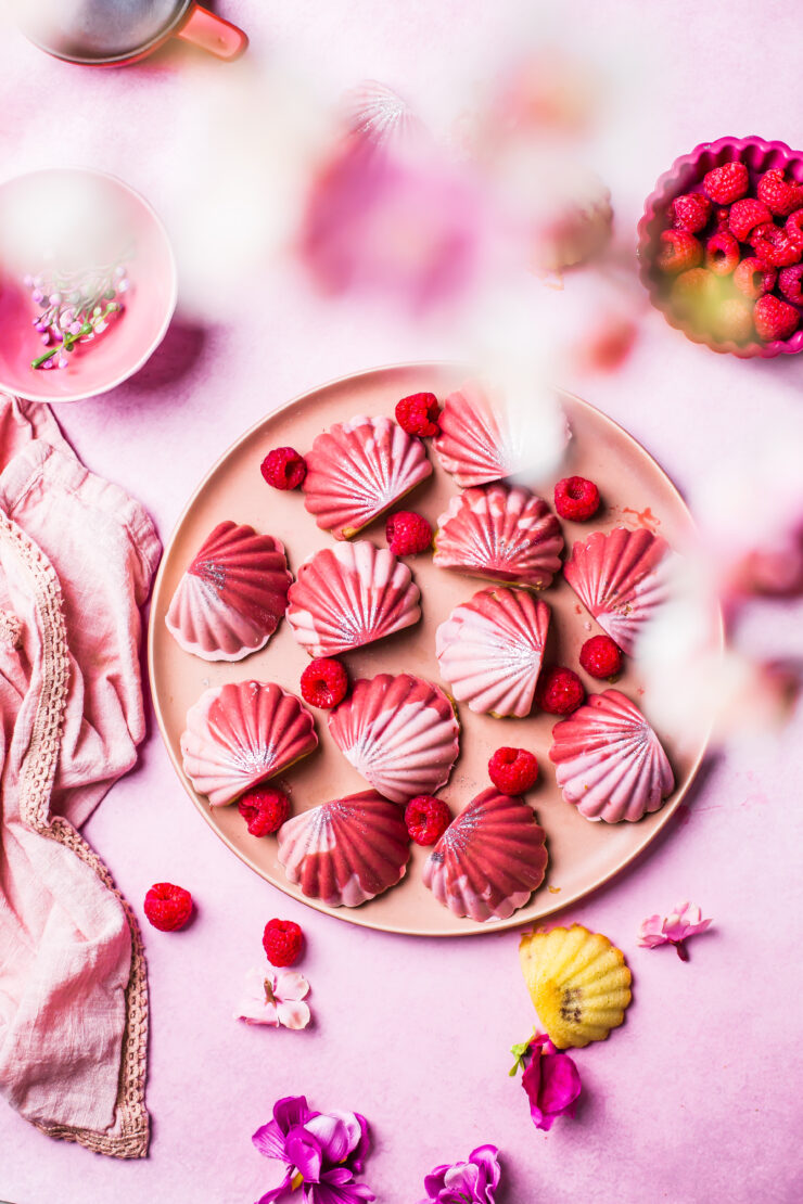 Vanilla and Raspberry Madeleines