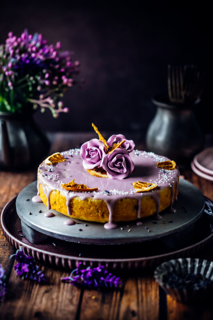 Orange and Lavender cake