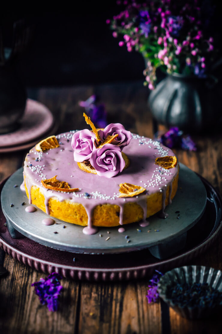 Orange and Lavender cake