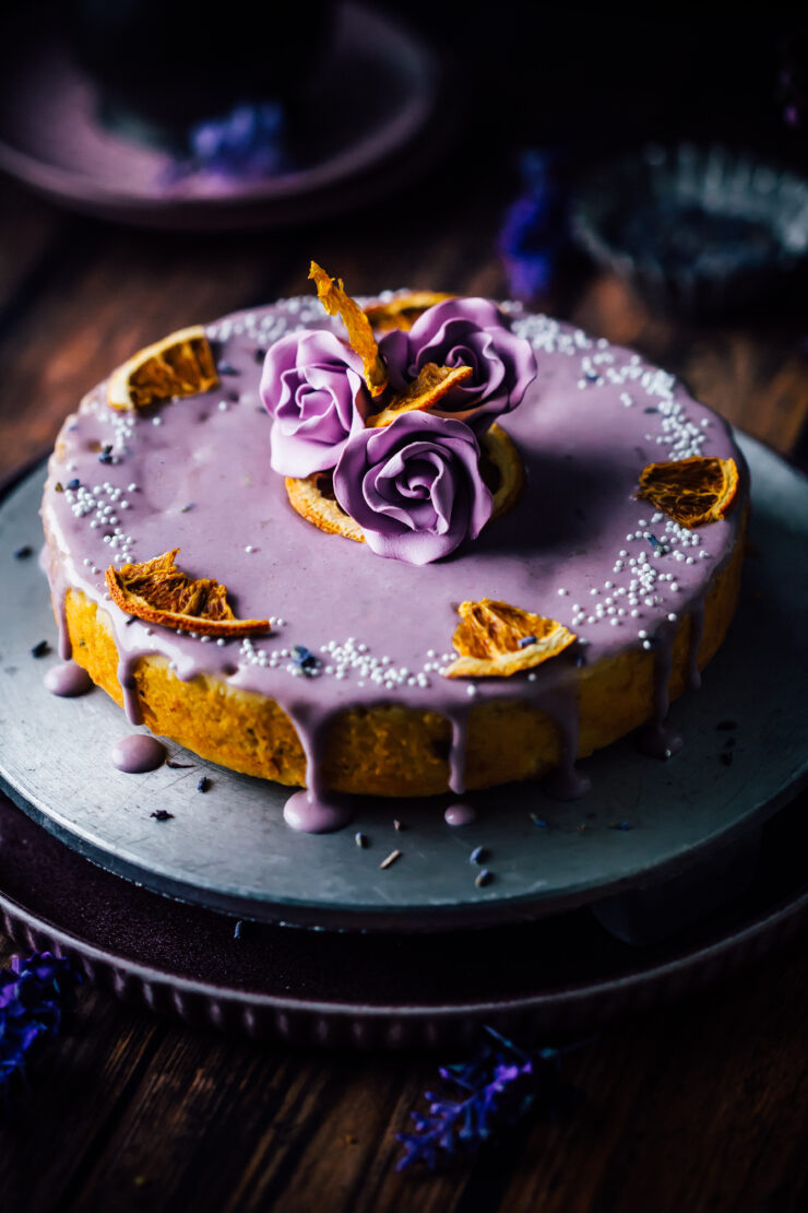 Orange and Lavender cake