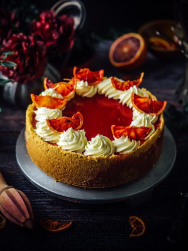 Blood orange cheesecake