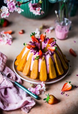 Strawberry and Cardamom Cake