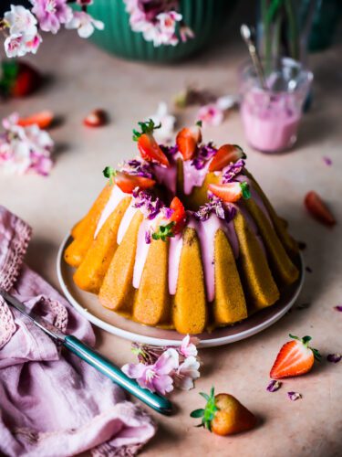 Strawberry and Cardamom Cake