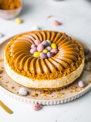 Biscoff and Mini eggs Cheesecake