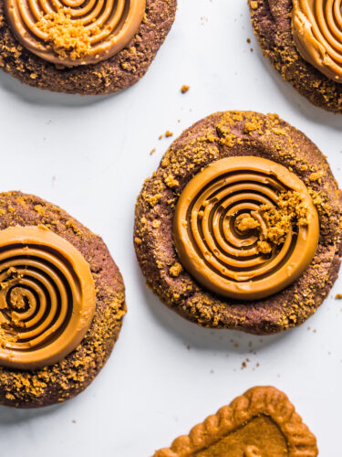 Biscoff Thumbprint Cookies