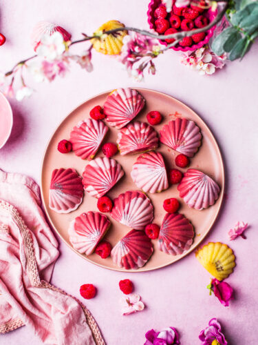 Vanilla and Raspberry Madeleines