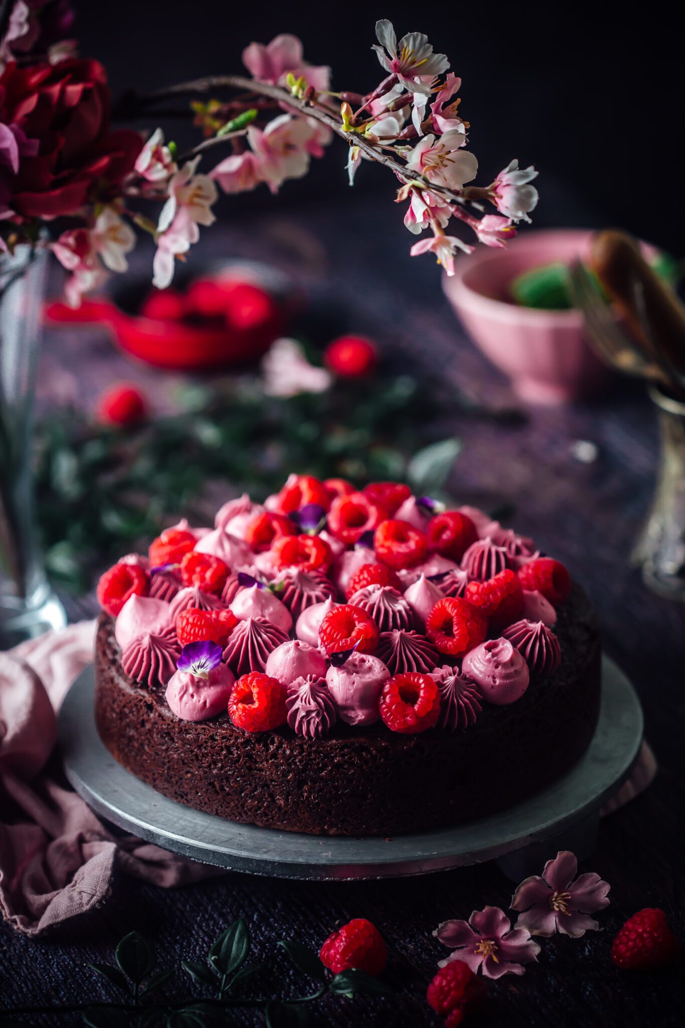 Chocolate Hazelnut and Raspberry Cake - Sugar et al